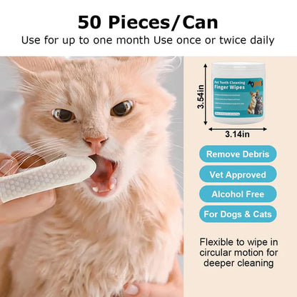 Branmart™ Pet Dental Wipes – 50 Wipes Pack
